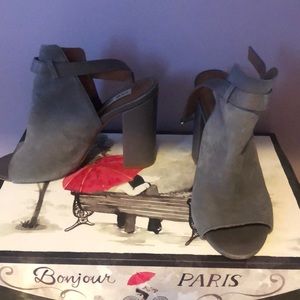 open toe booties